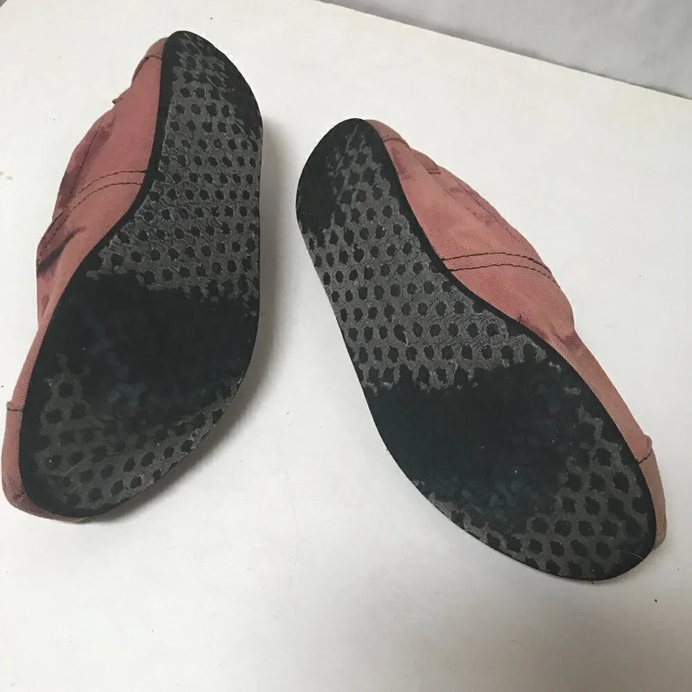 Casual Pink Canvas Slip-On Shoes